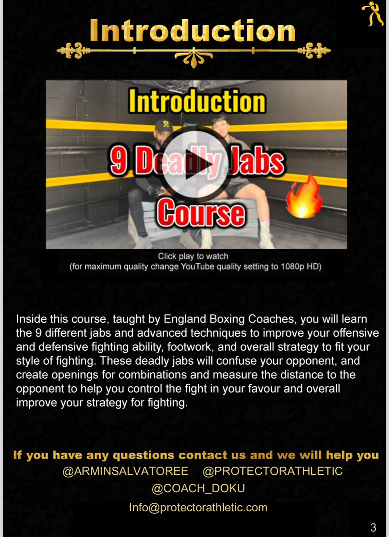 Home Boxing Course - The 9 Deadly Jabs